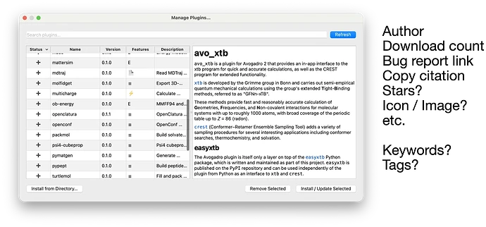 plugin manager dialog