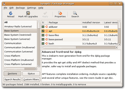Synaptic-Package-Manager