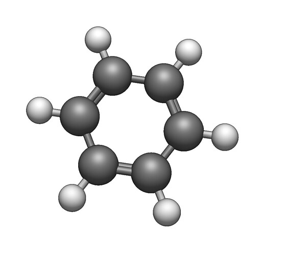 benzene with rotated double bonds