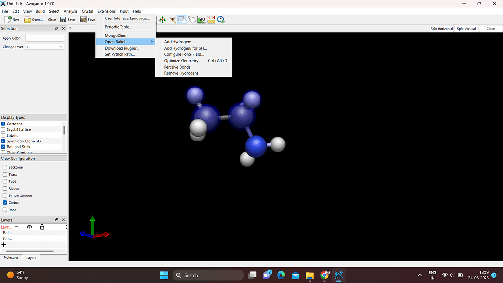 Fix Selected Atoms In Avogadro 1 97 0 Avogadro2 General Discussion Avogadro Discussion