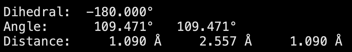 Measurement text
